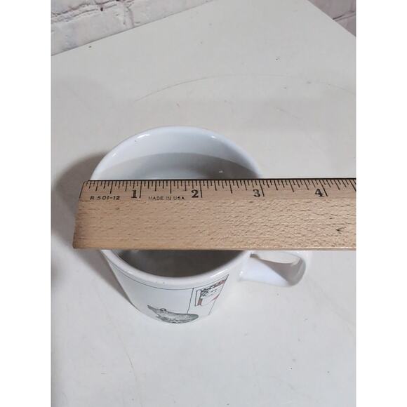 Vintage Kliban Cat Peace Coffee Mug Kiln Craft Tableware England Christmas Santa - Picture 9 of 9